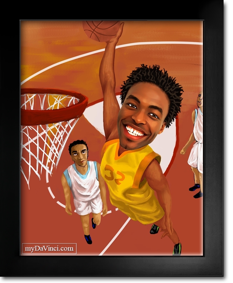 Basketball Player Caricature from Photo