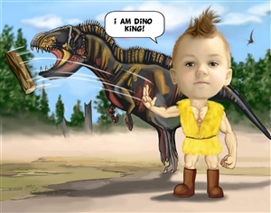 Dinosaur Trainer Caricature from Photos