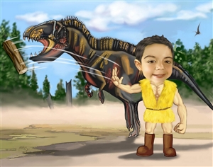 Dinosaur Trainer Caricature from Photos