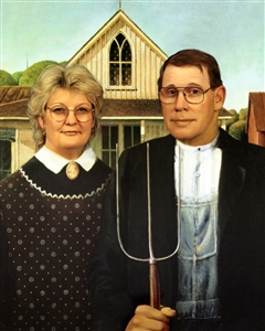 Personalized Masterpiece American Gothic from Photos