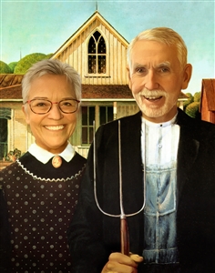 Personalized American Gothic Masterpiece from Photos