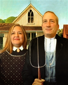 Personalized American Gothic Masterpiece from Photos