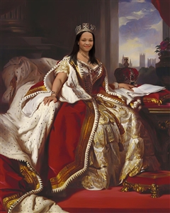 Custom Royal Portrait Queen Victoria from Photo