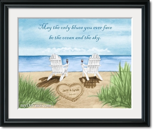 Personalized Text Overlay Frame Photo Prints - 16x20