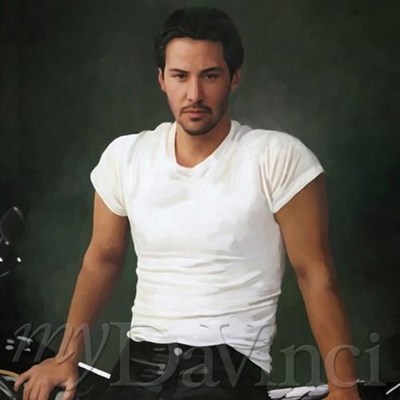 keanu reeves oil painting