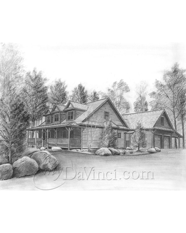 Old House Drawing by Al Intindola - Fine Art America