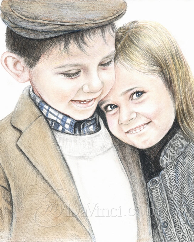 color pencil drawings of people