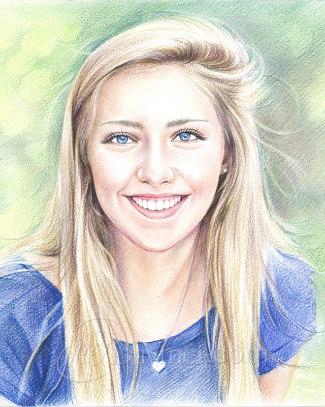 colored pencil drawings of people
