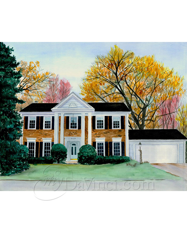 Watercolor Painting From Photo, Watercolor Painting Custom